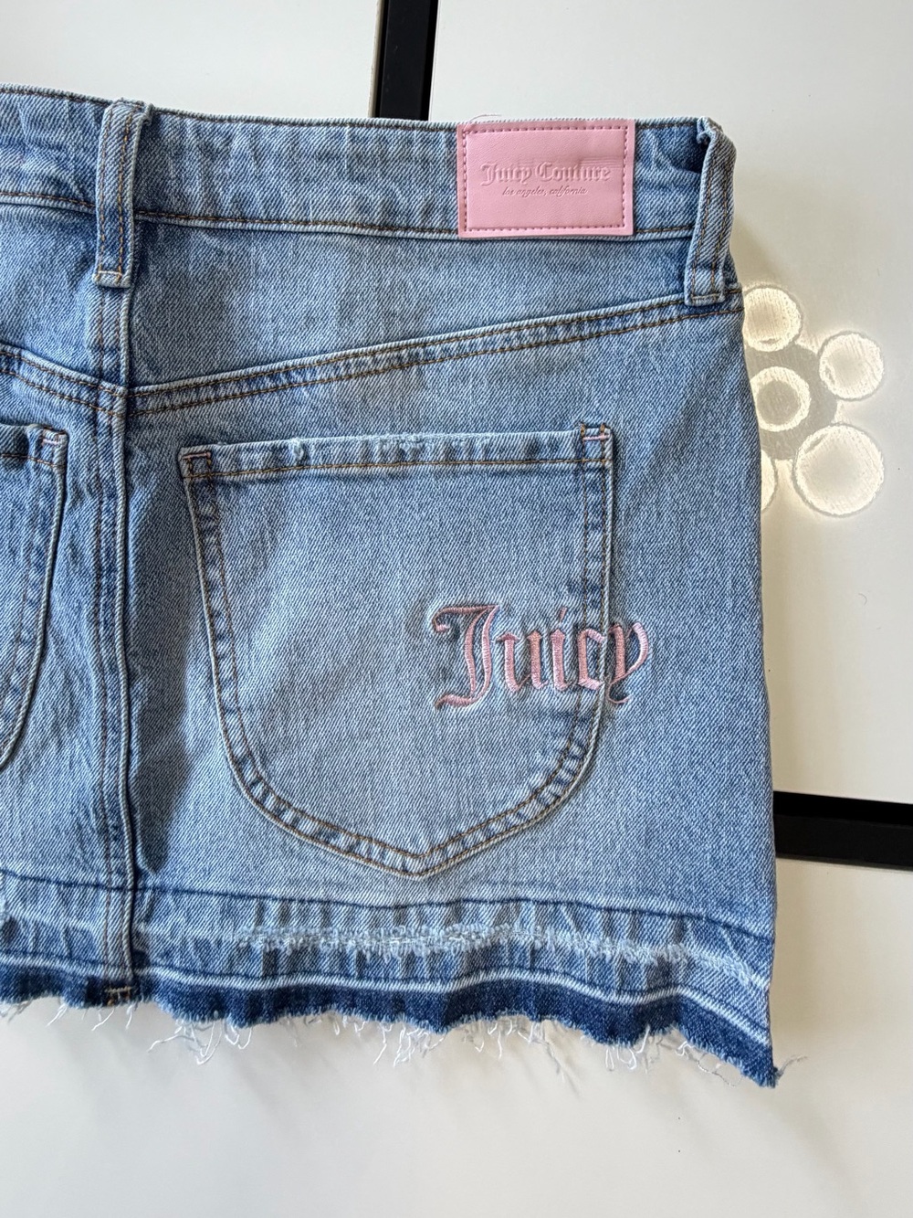 🎀 ✨ NWT Juicy Couture Y2K Style Denim Mini Skirt - Size 3/26 ✨🎀 - Picture 11 of 13